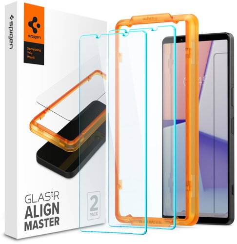 Spigen Glass tR Align Master 2 Pack Sony Xperia 1 V - Glass Screen Protector - Main image