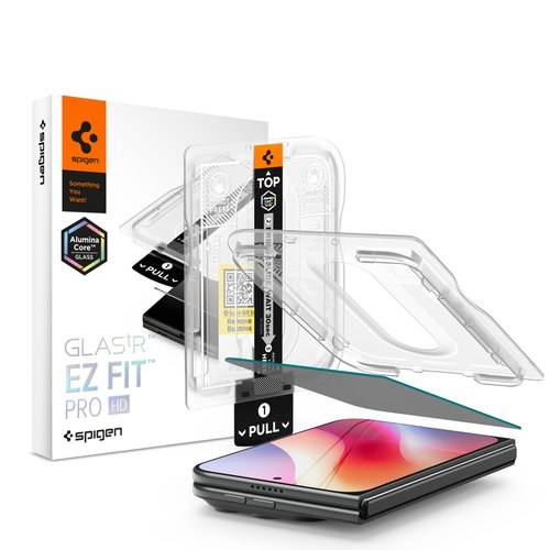 Spigen Glass Tr EZ Fit Pro HD Privacy 1 Pack Transparency iPhone Duo - Glass Screen Protector - Main image