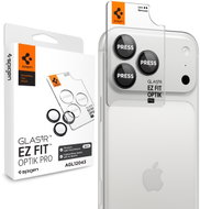 Spigen Glass Tr EZ Fit Optik Pro 2-Pack, Dark Grey, for iPhone 18 Pro Max/18 Pro - Camera Glass
