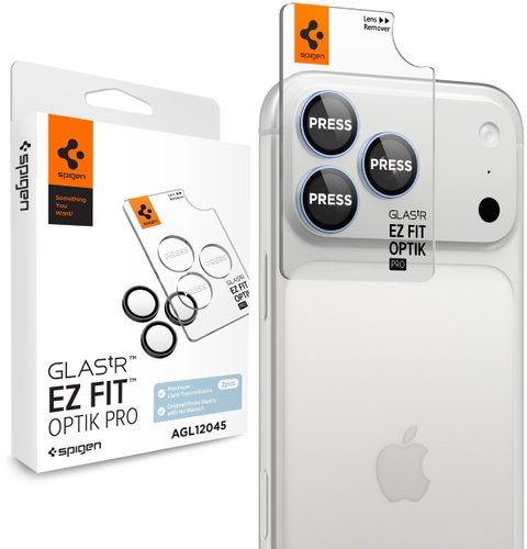 Spigen Glass Tr EZ Fit Optik Pro 2-Pack Light Blue for iPhone 18 Pro Max/18 Pro Main image Spigen Glass Tr EZ Fit Optik Pro 2-Pack Light Blue for iPhone 18 Pro Max/18 Pro - Camera Glass - Main image
