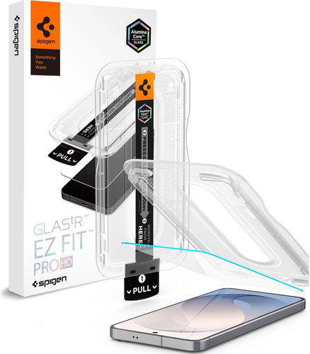Spigen Glass TR EZ Fit Pro HD 1-pack for Samsung Galaxy S26 FE - Glass Screen Protector - Main image