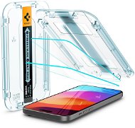 Spigen Glass tR EZ Fit 2 Pack Transparency iPhone 15 Plus üvegfólia - Üvegfólia