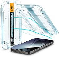 Glass Screen Protector Spigen Glass tR EZ Fit 2 Pack Transparency iPhone 15 Pro - Ochranné sklo