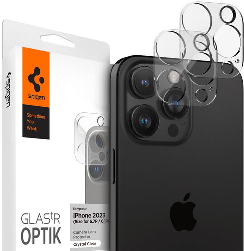 Spigen Glass tR Optik 2 Pack Crystal Clear iPhone 16 Pro/15 Pro/16 Pro Max/15 Pro Max - Ochranné sklo - Hlavní obrázek