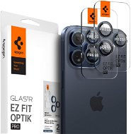 Spigen Glass tR EZ Fit Optik Pro 2 Pack Blue Titanium iPhone 15 Pro/15 Pro Max - Glass Screen Protector