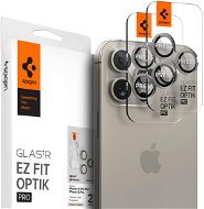 Spigen Glass tR EZ Fit Optik Pro 2 Pack Nature Titanium iPhone 15 Pro/15 Pro Max - Ochranné sklo