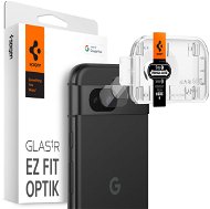 Kamera védő fólia Spigen Glass tR EZ Fit Optik 2 Pack Crystal Clear Google Pixel 8a - Ochranné sklo na objektiv