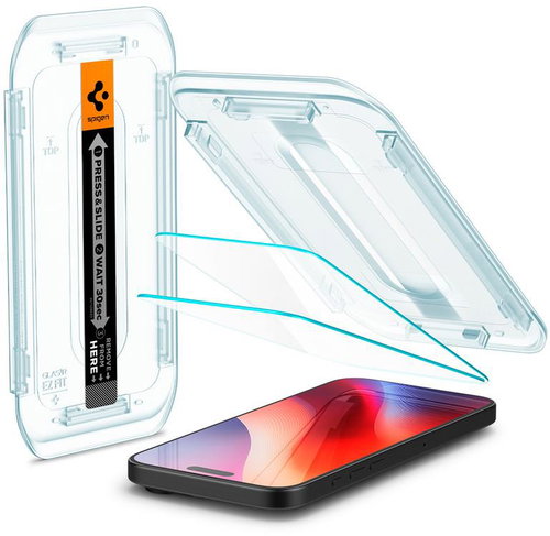 Spigen Glass tR EZ Fit 2 Pack transparency iPhone 17 Pro/17/16 Pro - Schutzglas - Hauptbild