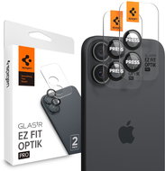 Spigen Glass tR EZ Fit Optik Pro 2 Pack iPhone 17/16/16 Plus Black - Ochranné sklo na objektiv