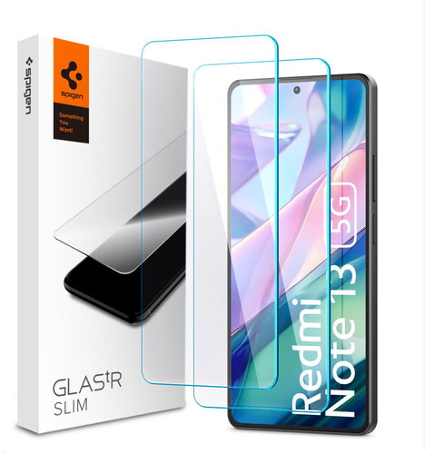 Spigen Glass tR Slim 2 Pack Xiaomi Redmi Note 13 5G üvegfólia - Üvegfólia - Fő fotó
