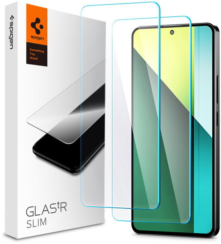 Spigen Glass tR Slim 2 Pack Xiaomi Redmi Note 13 Pro 5G üvegfólia - Üvegfólia - Fő fotó