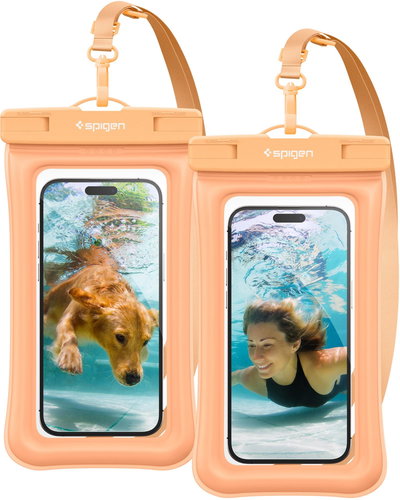 Spigen Aqua Shield WaterProof Floating Case A610 2 Pack Apricot - Softcase-Handyhülle - Hauptbild