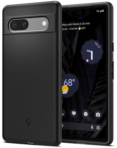 Spigen Thin Fit Black Google Pixel 7a - Phone Case - Main image