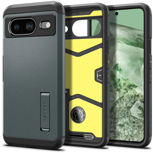 Spigen Tough Armor Abyss Green Google Pixel 8 - Phone Cover - Main image