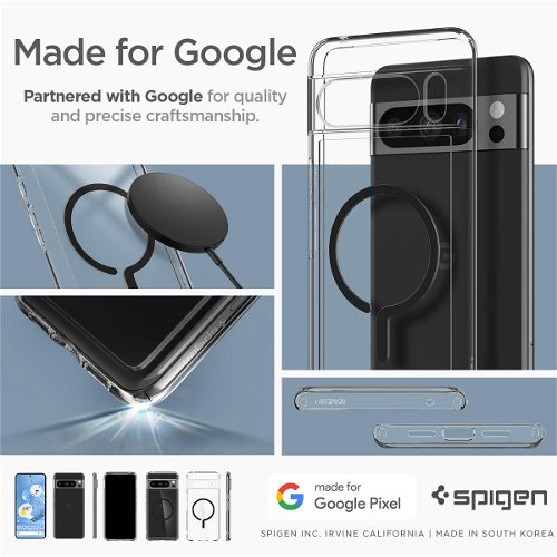 Google Pixel 8 Pro Spigen Ultra Hybrid Case - Black