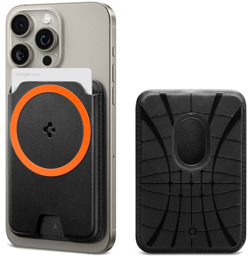 Spigen Valentinus MagSafe Wallet 3 Card Black -  MagSafe Wallet - Main image