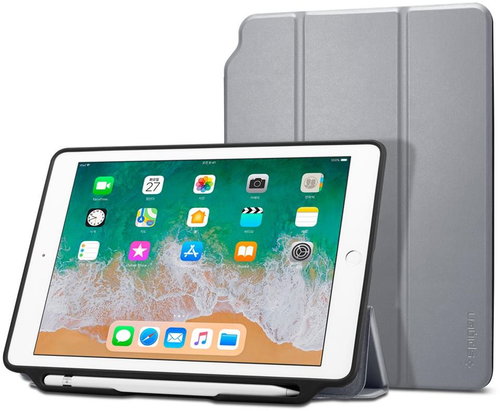 Spigen Smart Fold 2 Gray iPad 9.7" 2017/2018 - Tablet Case - Main image