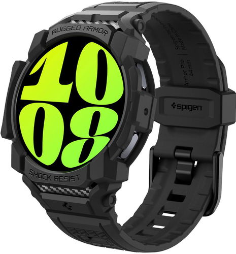 Spigen Rugged Armor Pro Matte black Samsung Galaxy Watch7 (44mm) - Ochranný kryt na hodinky - Hlavní obrázek