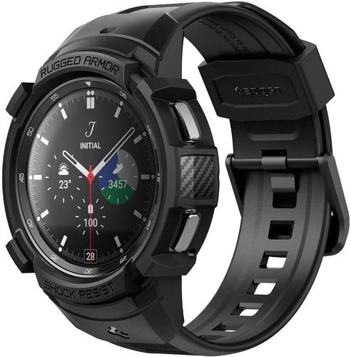 Spigen Rugged Armor Pro Black Samsung Galaxy Watch 4 Classic (46mm) - Ochranný kryt na hodinky - Hlavní obrázek