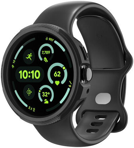 Spigen Liquid Air + Stand, Matte Black Google Pixel Watch 4 41mm - Uhrenetui - Hauptbild
