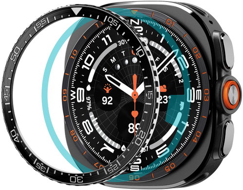 Spigen Bezel Tune (Diver) Samsung Galaxy Watch Ultra 2 47mm Black - Protective Watch Cover - Main image