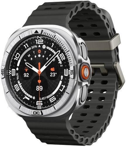 Spigen Bezel Tune Pro (Pilot) Samsung Galaxy Watch Ultra 2 47mm Silver - Protective Watch Cover - Main image