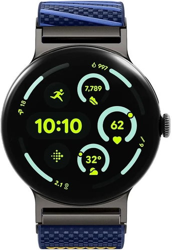 Spigen Lite Fit X for Google Pixel Watch 5/4/3 41mm/2/1 Blueberry Navy - Watch Strap - Main image