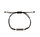 Bracelet in Silver with Onyx and Black Cord 918451540 (925/1000, 1.73g)