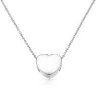 Dolcze Heart Basic White (Au585 / 1000, 1.62 g) - Necklace