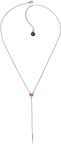 KARL LAGERFELD Mini Pave Silhouette Choupette Purple with Swarovski Crystals - Necklace - Main image