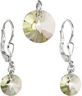 EVOLUTION GROUP 39090.6 Luminous Green with Swarovski® Crystals (Ag925/1000, 1g) - Jewellery Gift Set