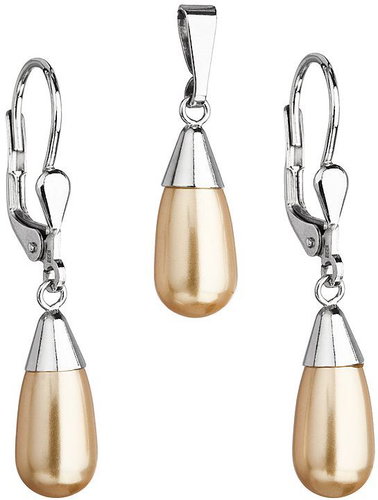 EVOLUTION GROUP 39119.3 gold set with Swarovski® pearls (Ag925/1000, 1 g) - Jewellery Gift Set - Main image