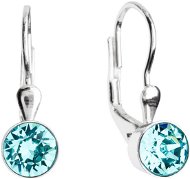 Earrings EVOLUTION GROUP 31112.3 lt. Turquoise Dangling Earrings Decorated with Swarovski® Crystals (Ag 925/1000, 1g) - Náušnice