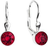 EVOLUTION GROUP 31112.3 Ruby Dangling Earrings Decorated with Swarovski® Crystals (Ag 925/1000, 1g) - Fülbevaló
