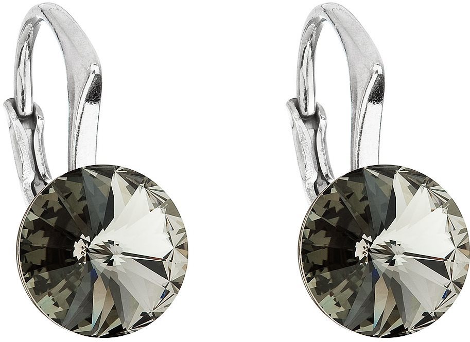 EVOLUTION GROUP 31229.3 black diamond Swarovski® kristályokkal díszítve (Ag 925/1000, 1,6 g)