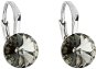 Earrings EVOLUTION GROUP 31229.3 Black Diamond Decorated with Swarovski® Crystals (Ag 925/1000, 1.6g) - Náušnice