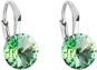 Earrings EVOLUTION GROUP 31229.3 Chrysolite Decorated with Swarovski® Crystals (Ag 925/1000, 1.6g) - Náušnice