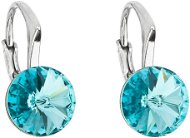 Earrings EVOLUTION GROUP 31229.3 lt. Turquoise Decorated with Swarovski® Crystals (Ag 925/1000, 1.6g) - Náušnice