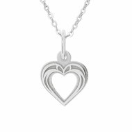 PRAQIA KIDS Kind Heart KO0014_BR030_40 (Ag925/1000, 1.17g) - Necklace