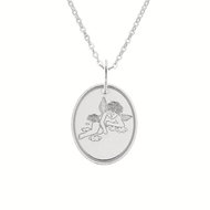 PRAQIA Angel in the Clouds KO0200_BR030_43-7 (Ag925/1000, 1.87g) - Necklace