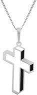 PRAQIA Black Cross KO1115_CU040_43-7 (Ag925/1000, 2,52g) - Necklace