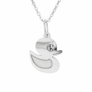 PRAQIA KIDS Duck KO1704_BR030_40 (Ag925/1000, 1.33g) - Necklace