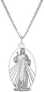 PRAQIA The image of the Merciful Jesus KO2041V_CU040_43-7 (Ag925/1000, 2,99g) - Necklace