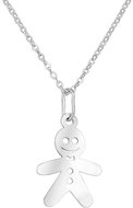 PRAQIA KIDS Gingerbread KO5293_BR030_40 (Ag925/1000, 1,35g) - Necklace