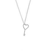 PRAQIA Heart Key KO6114_CU035_45_A (Ag925/1000, 1,98g) - Necklace