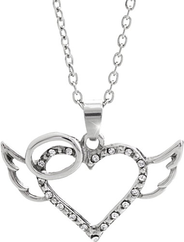 JSB Bijoux Angel Heart with Swarovski® Crystal Stones 61300860cr - Necklace - Main image