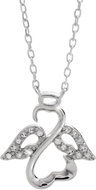 JSB Bijoux Silver Angel with Swarovski® Crystal Stones 92300406rh (Ag 925/1000, 1.97g) - Necklace