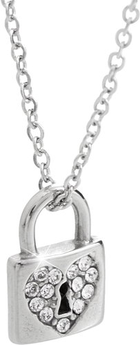 JSB Bijoux Heart In Lock With Swarovski Crystals 61300832cr - Necklace - Main image