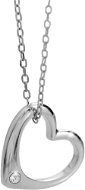 Necklace JSB Bijoux Heart with Swarovski Crystals Chaton 92300371cr (Ag925/1000, 2,23g) - Náhrdelník
