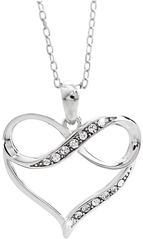 JSB Bijoux infinity szív Swarovski Crystals 92300398cr (Ag925/1000, 2,59g)